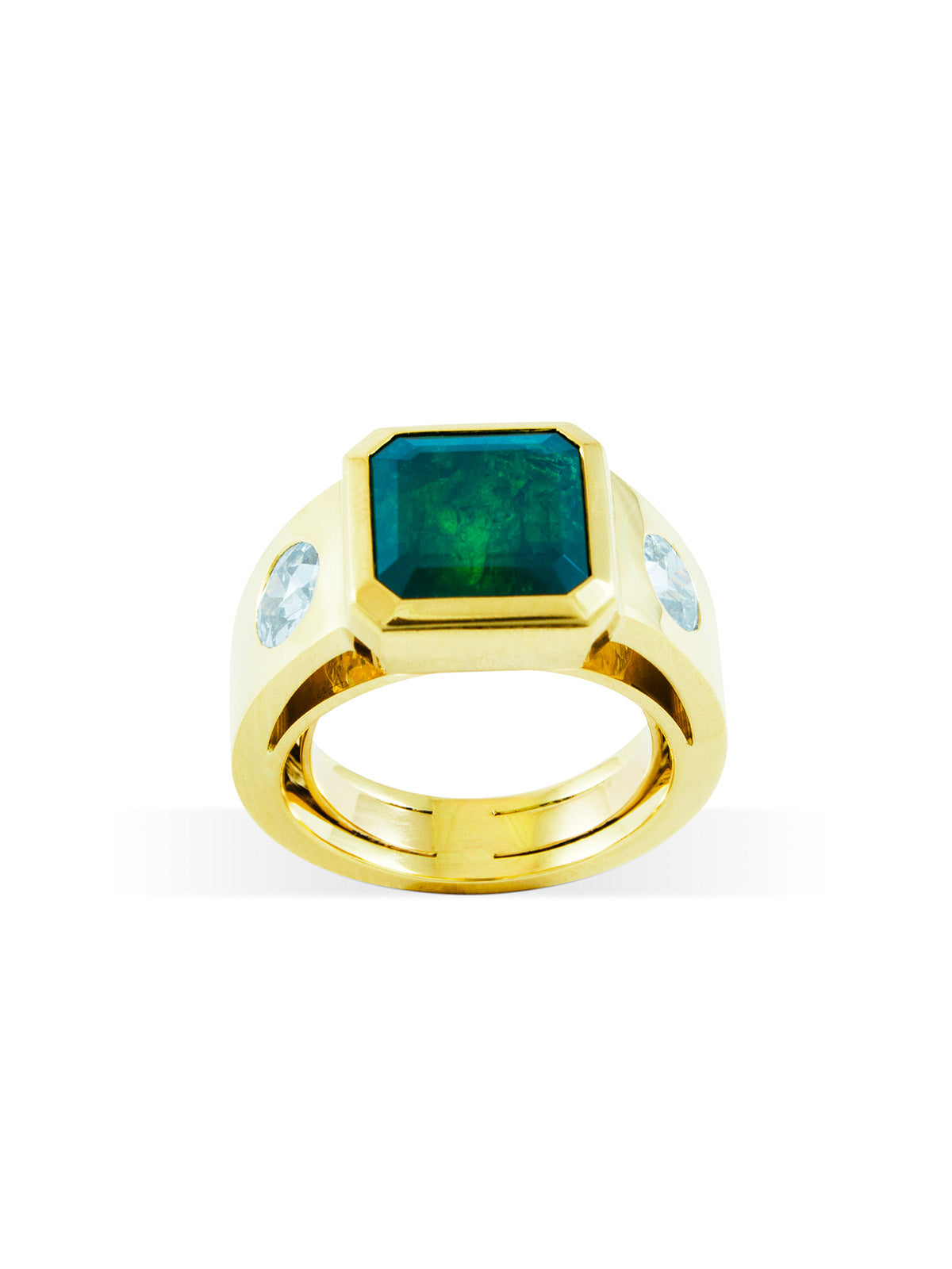 Bague Émeraude et diamants