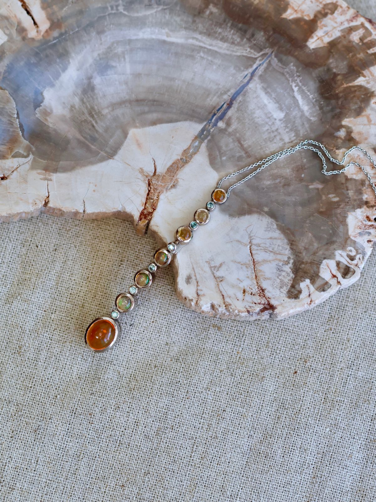 Green Sun Necklace