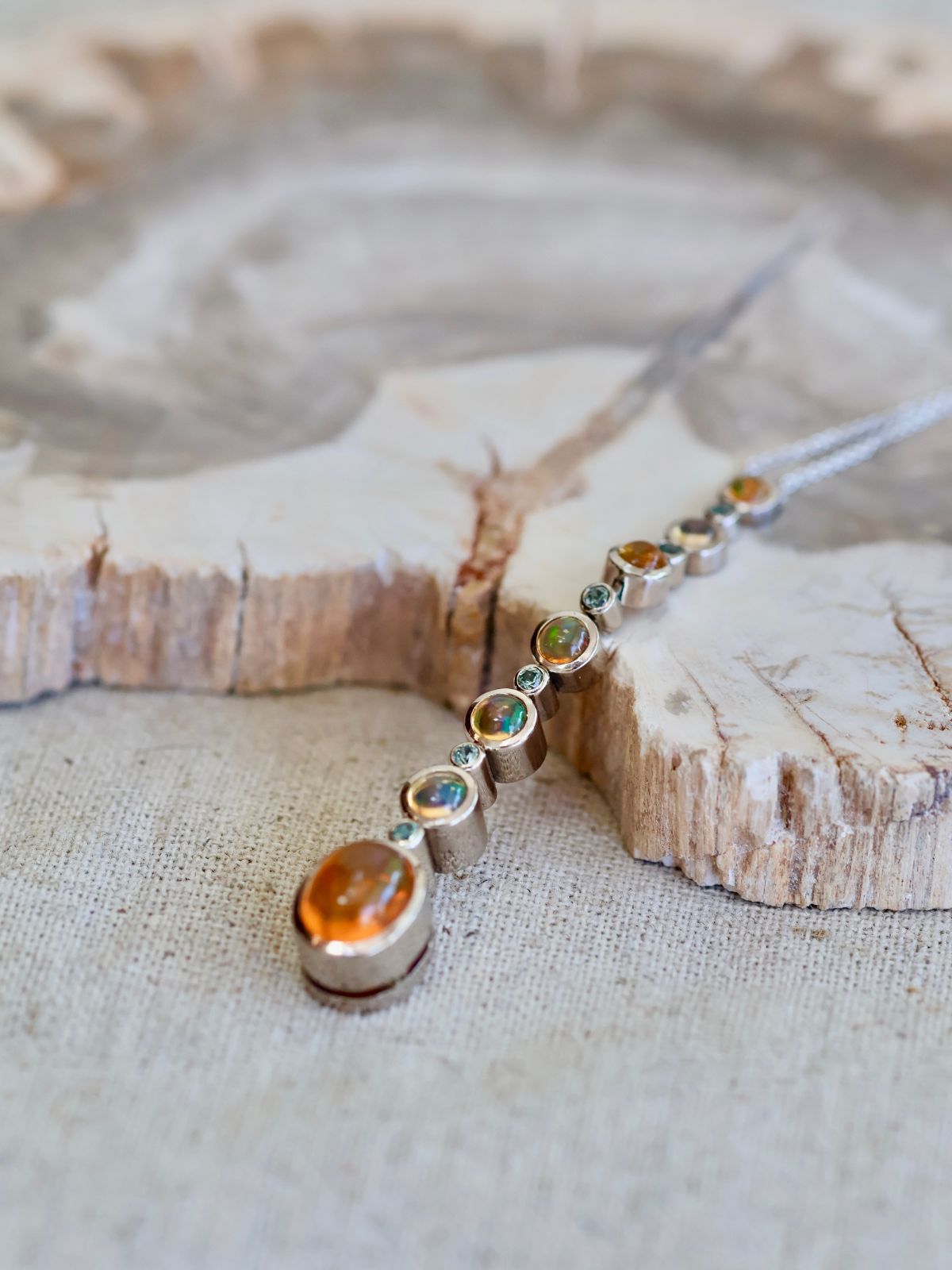 Green Sun Necklace